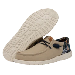 Wally Funk Oasis - Tan -Heydude FW23 M 40397 265 WALLY FUNK OASIS TAN LEFT PAIROUTSOLE