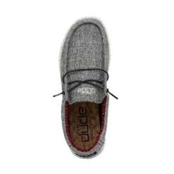 Wally Blend - Black -Heydude SS22 M 112474987 WALLY ECO LINEN BLACK LEFT 6